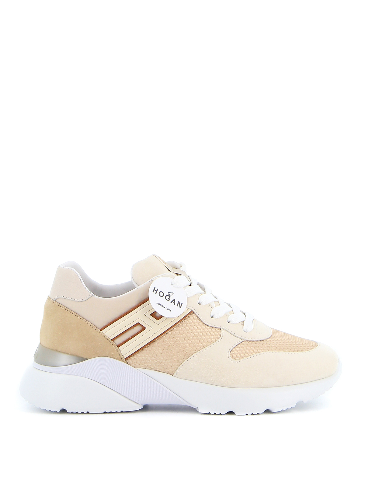 Hogan Active One Sneakers In Beige In Beige