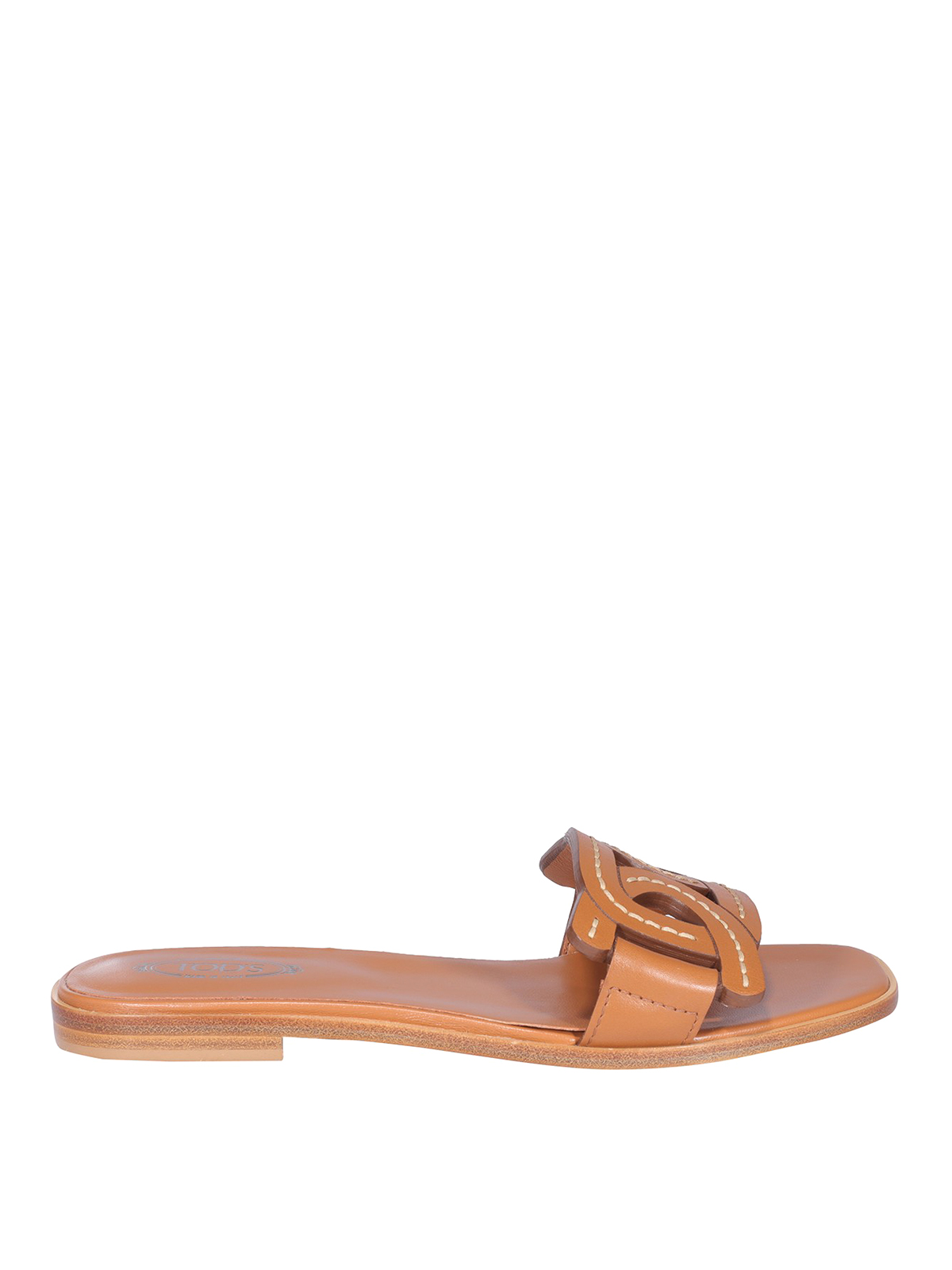 Tod's Leathers LEATHER FLAT SANDALS