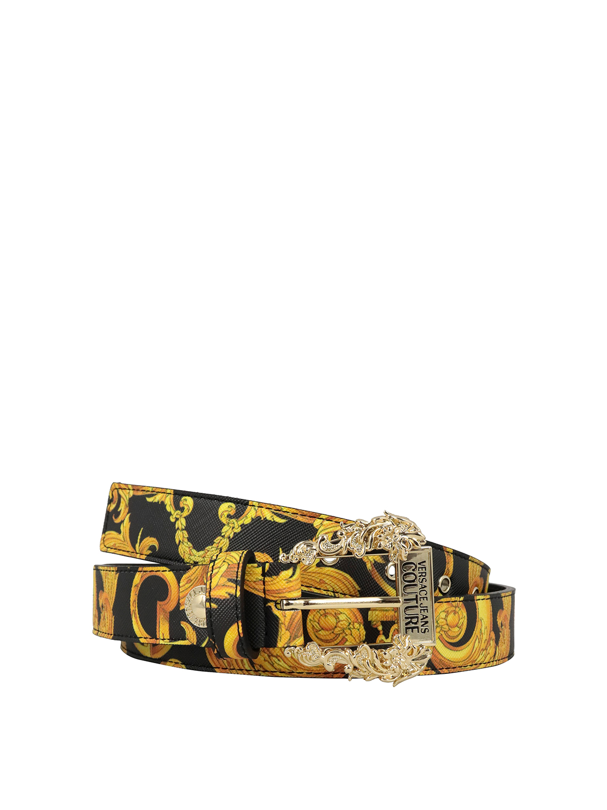 Belts Versace Jeans Couture - Saffiano leather baroque belt ...