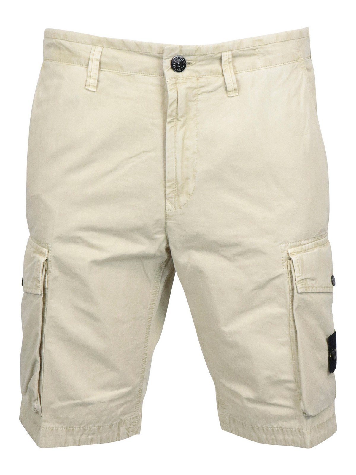 Trousers Shorts Stone Island - Cotton cargo bermuda shorts - 7415L07WAV0195