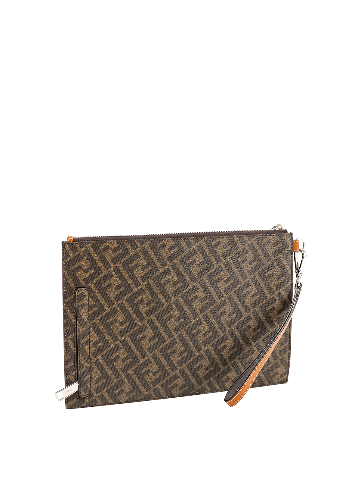 fendi logo clutch