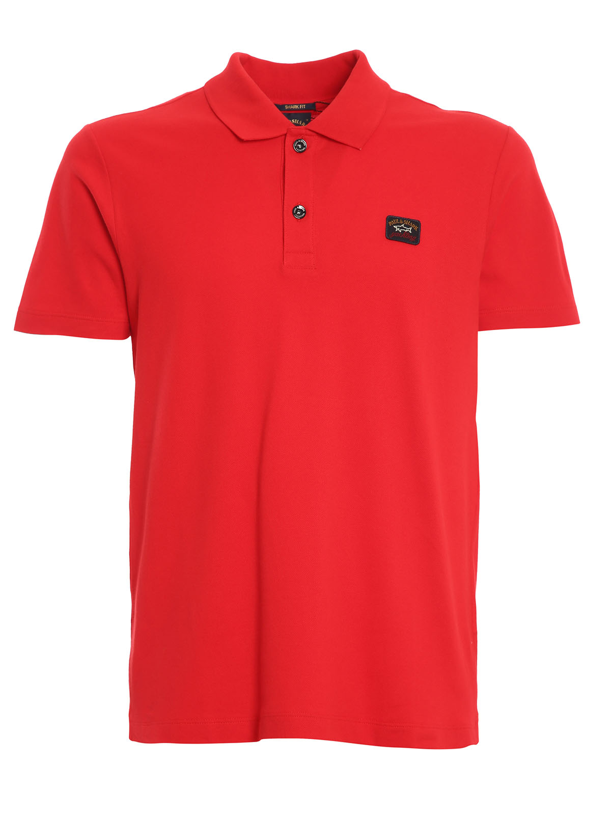 polo shirt with shark emblem