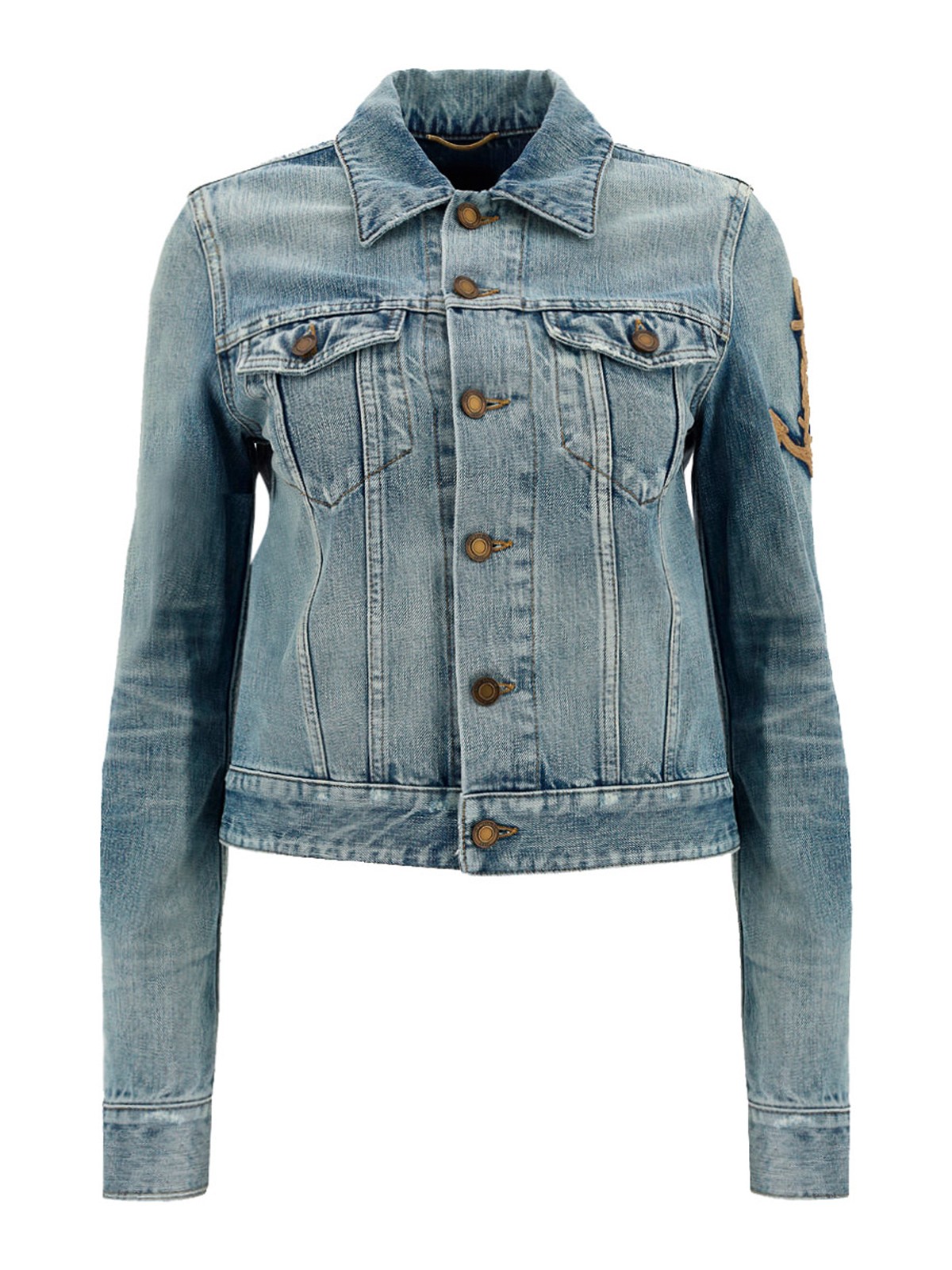 Denim jacket Saint Laurent - Anchor denim jacket - 653464Y864L3368