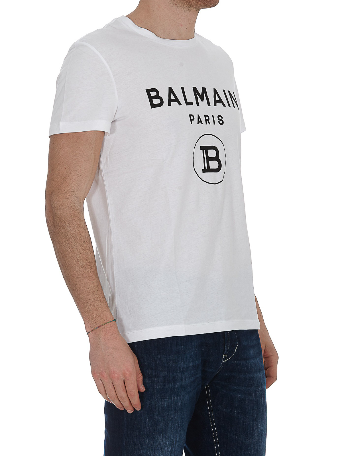 T-shirts Balmain - Logo print T-shirt - VH0EF000B029GAB | iKRIX.com