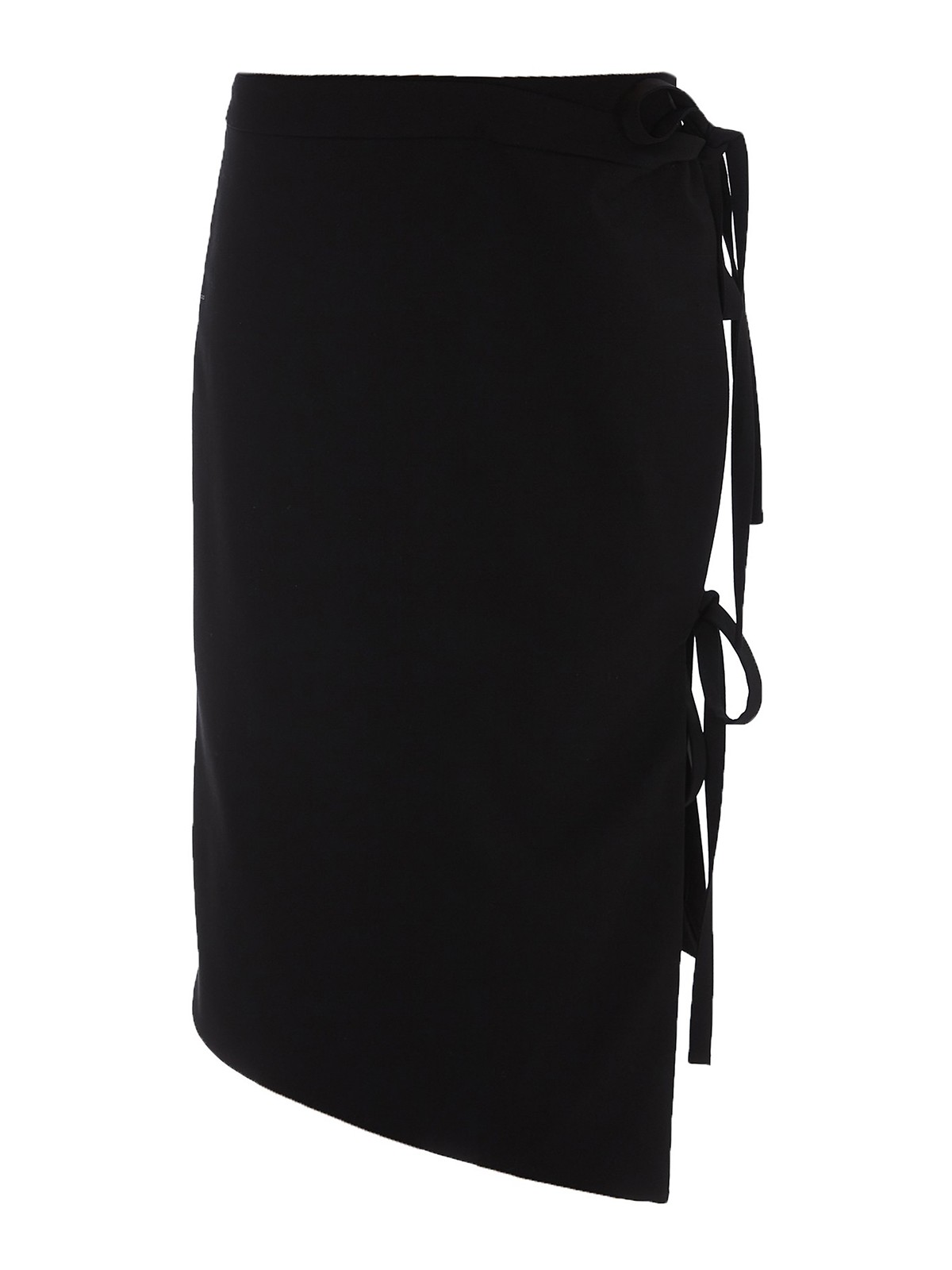 Off-white Black Formal Strings Midi Skirt In Black