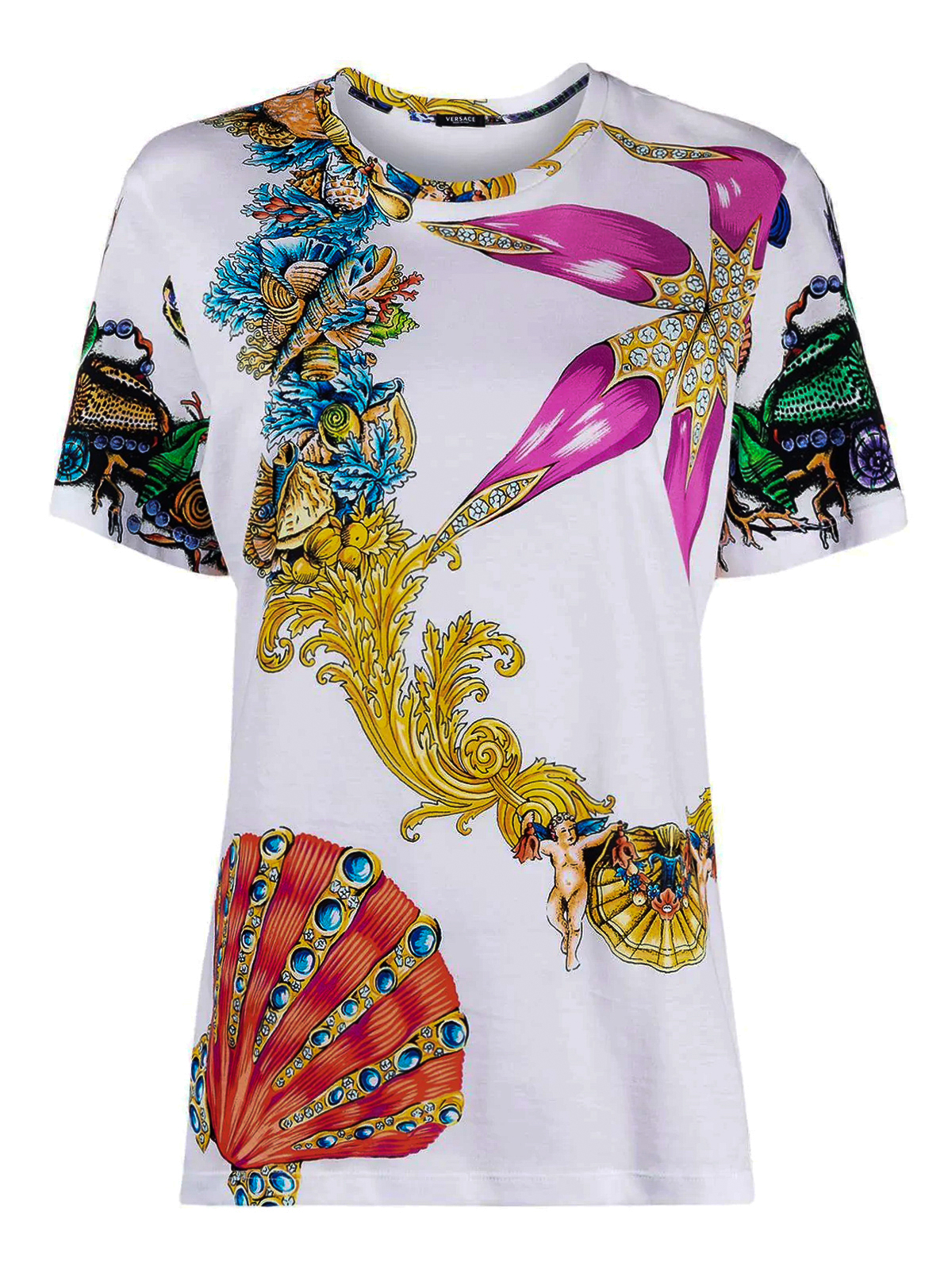 versace baroque print shirt