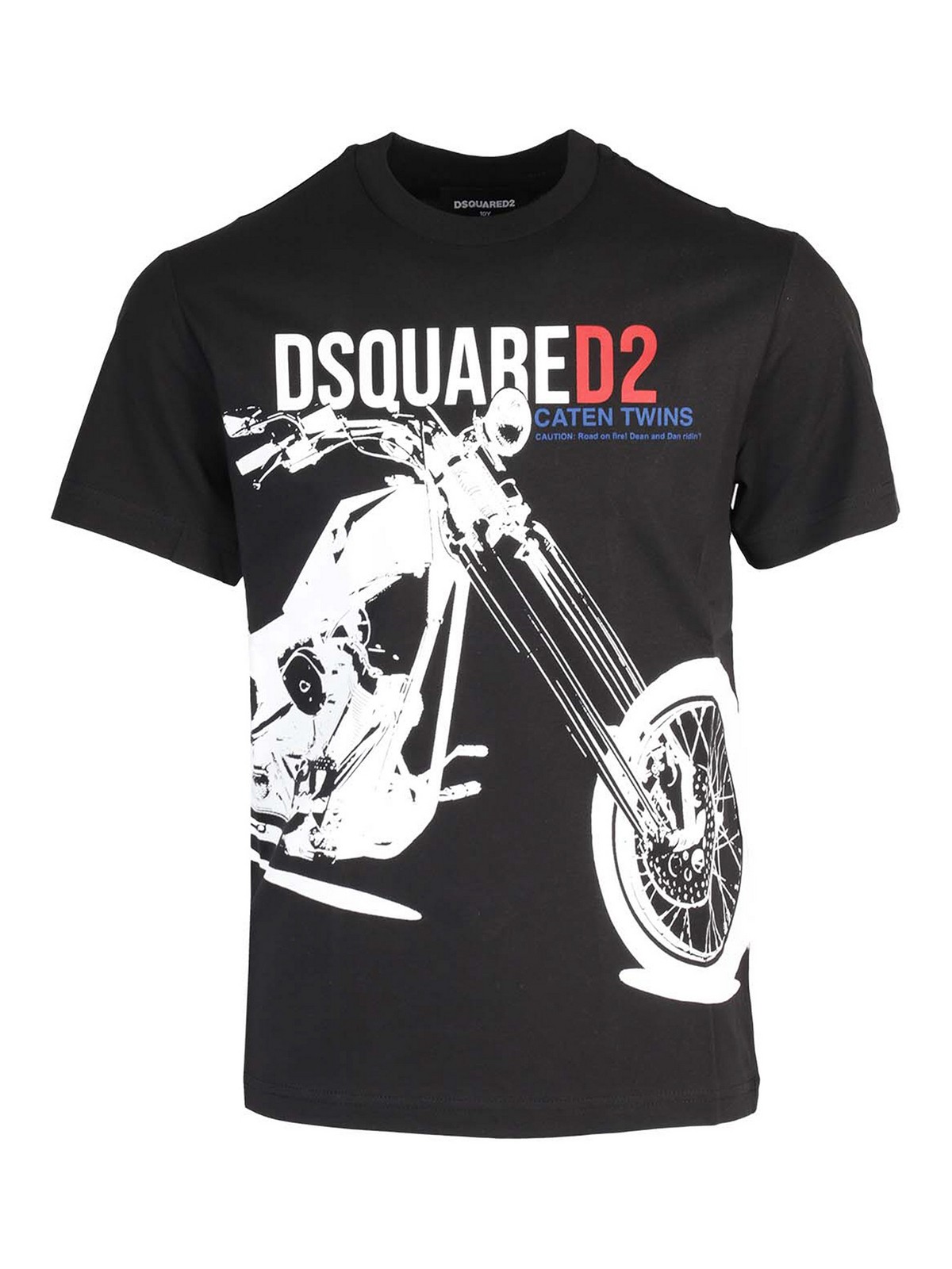 Dsquared2 Tops MOTORBIKE PRINT T-SHIRT