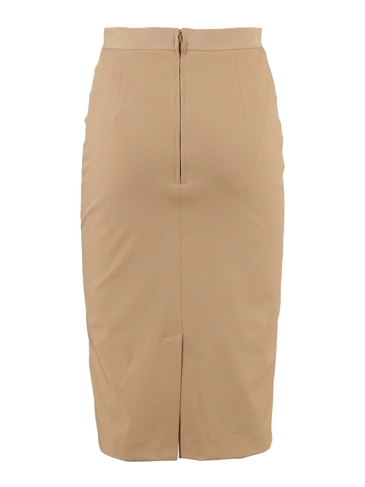 Elisabetta Franchi - Gold-tone horsebit pencil skirt - Knee length
