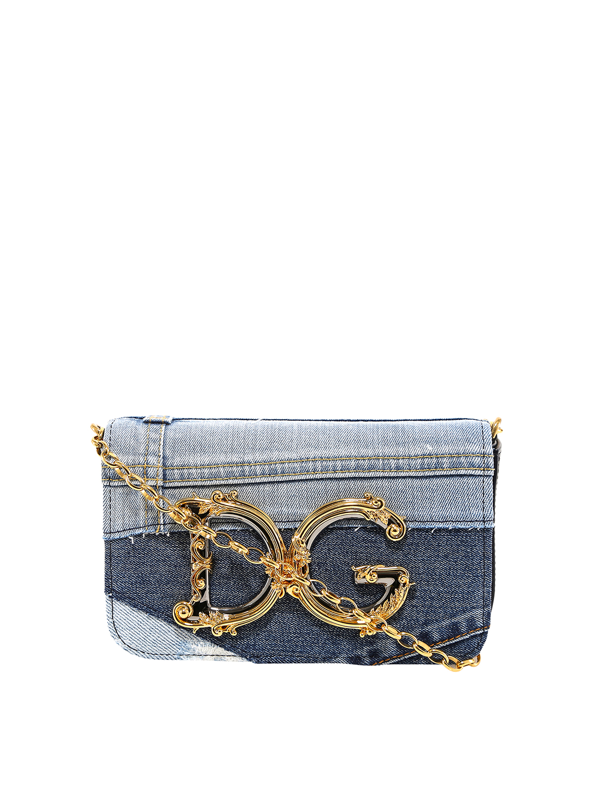 Patchwork denim bag 