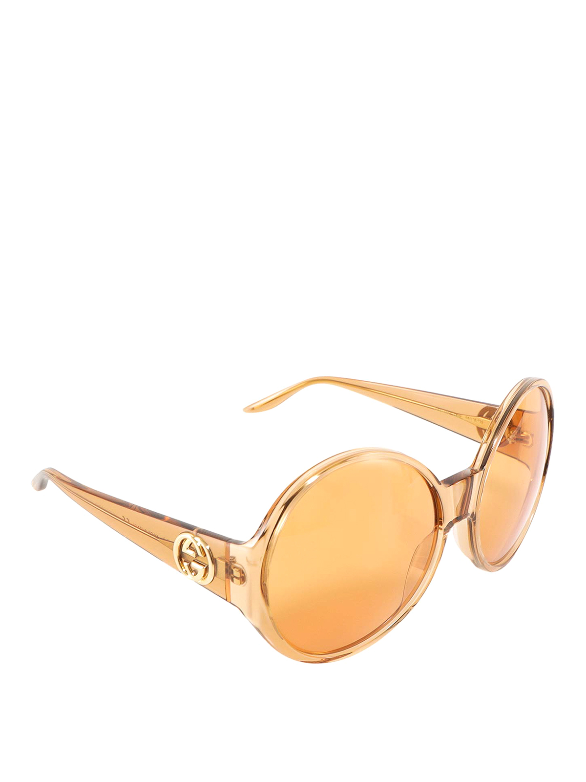 Gucci Brown Round Sunglasses