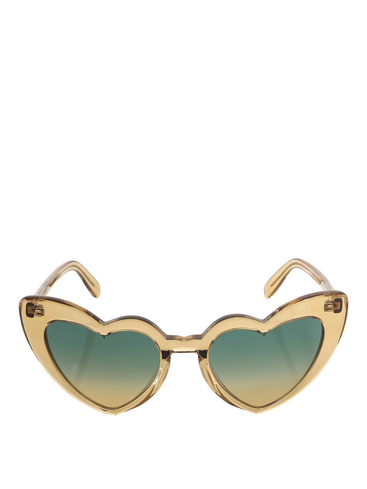 brown heart shaped sunglasses