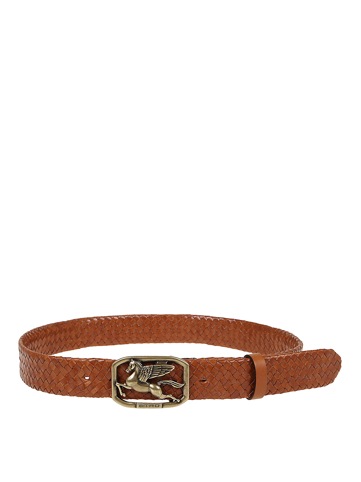 Etro - Woven leather belt - belts - 1I3807554150 | Shop online at iKRIX