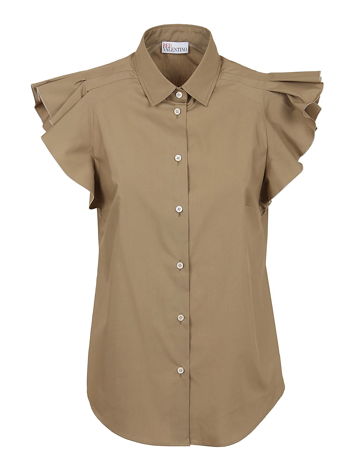 Red Valentino Tops FLOUNCED SLEEVES SHIRT