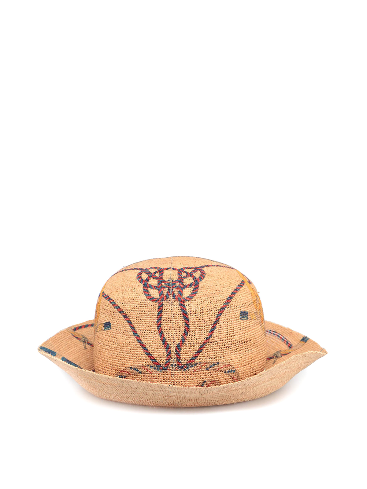 beige straw hat