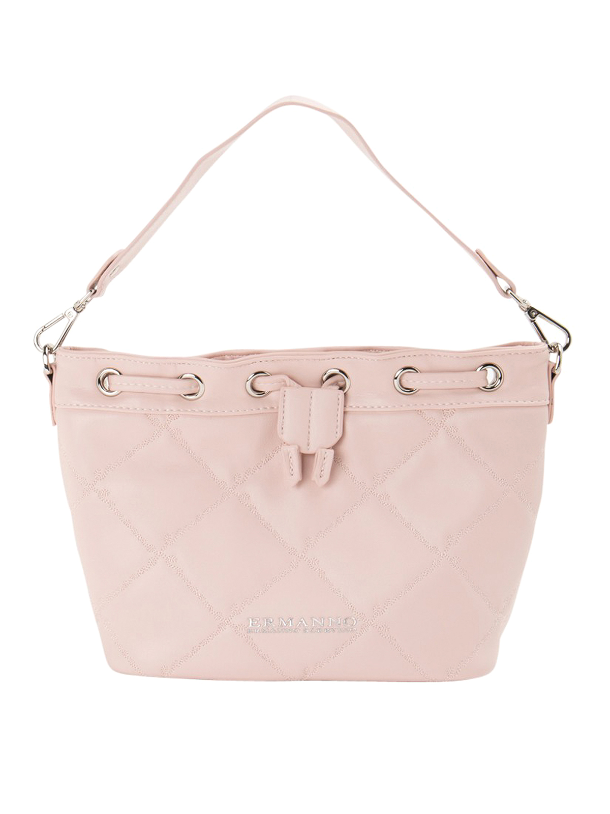 ERMANNO SCERVINO DIAMOND QUILTED FAUX LEATHER BUCKET