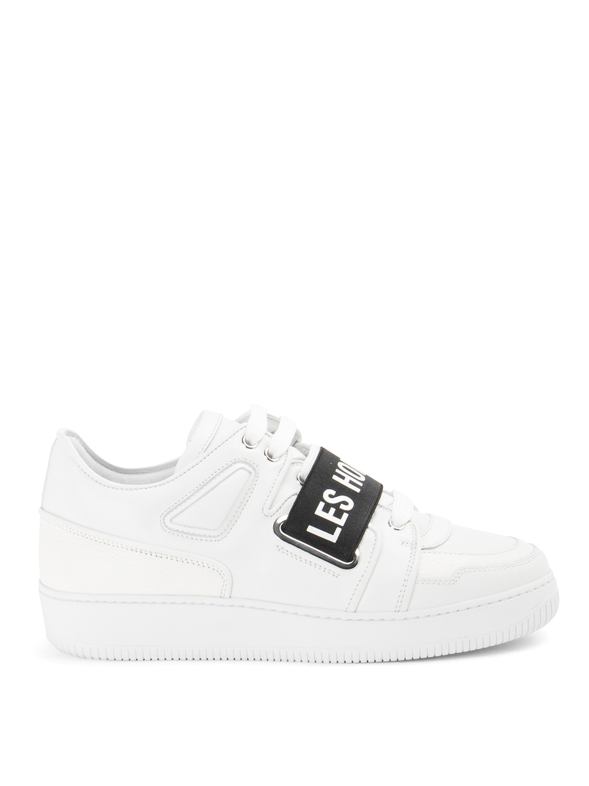 LES HOMMES CONTRASTING LOGO BAND SNEAKERS