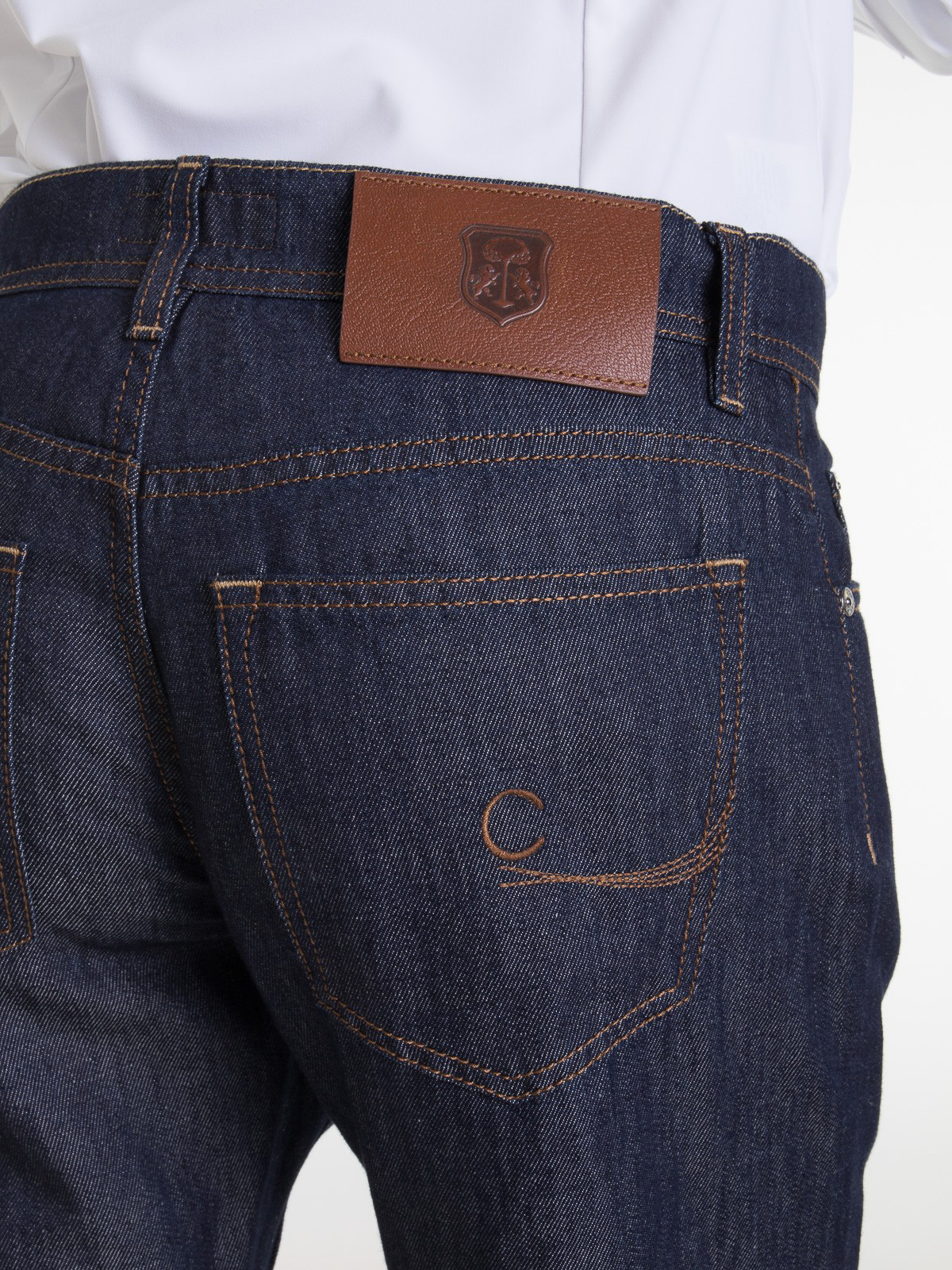 Riskeren Airco roze Straight leg jeans Corneliani - Dark wash straight leg jeans -  874JK21120144001