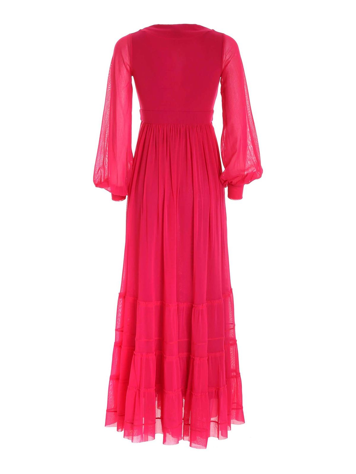 dress with flounces