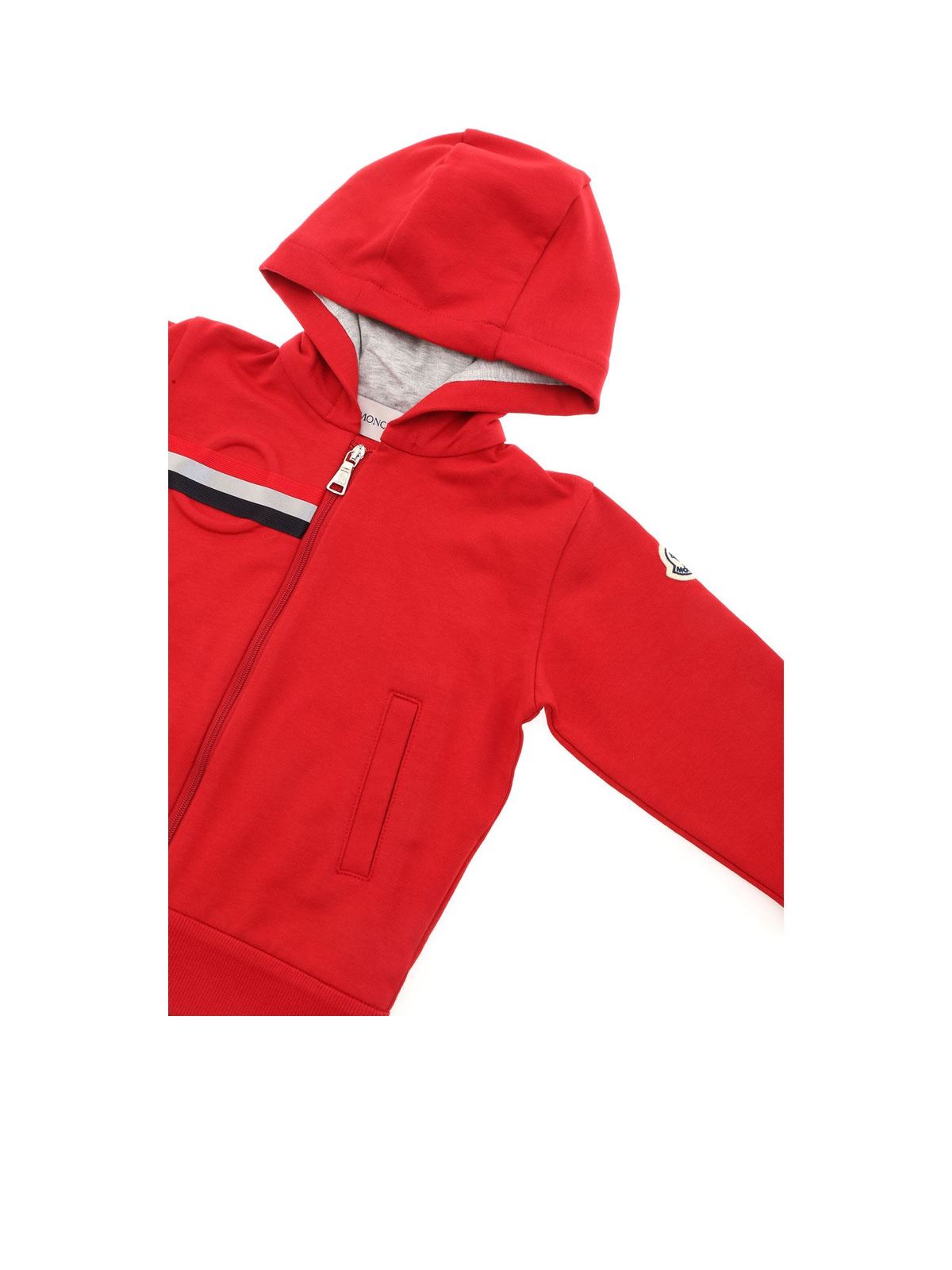 moncler tracksuit red