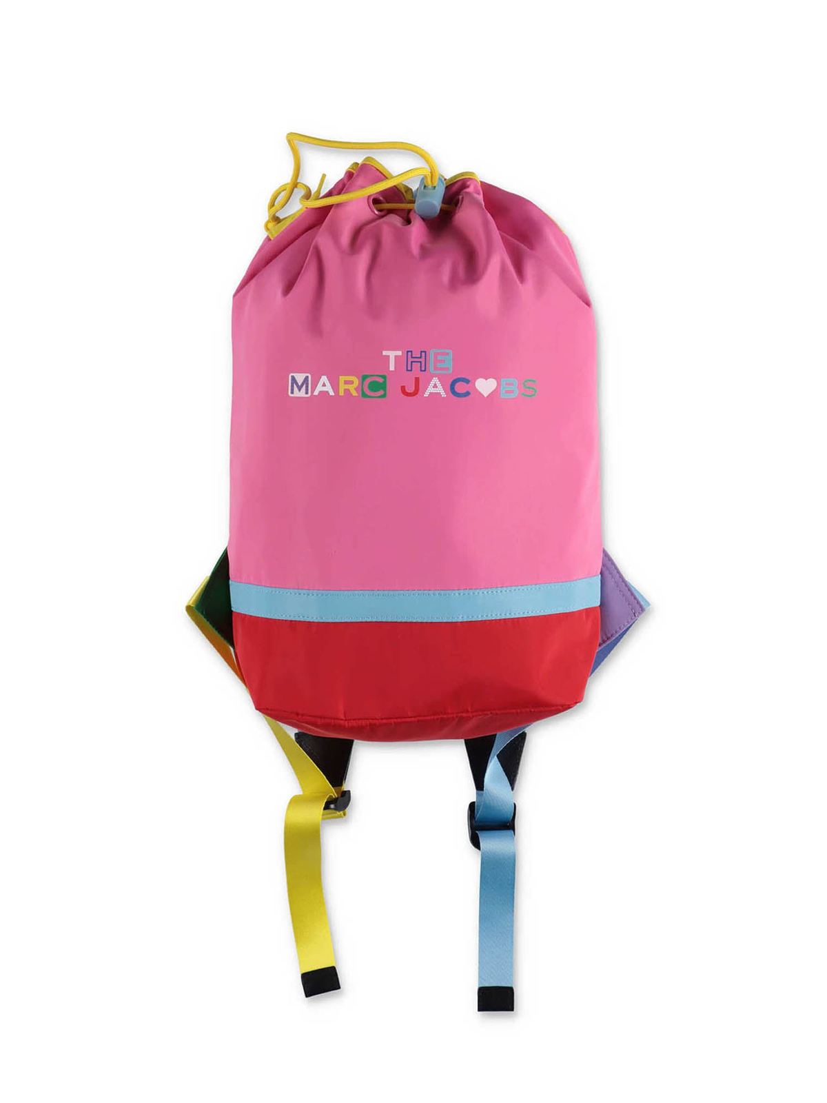 Marc Jacobs Kids' Logo Backpack In Pink