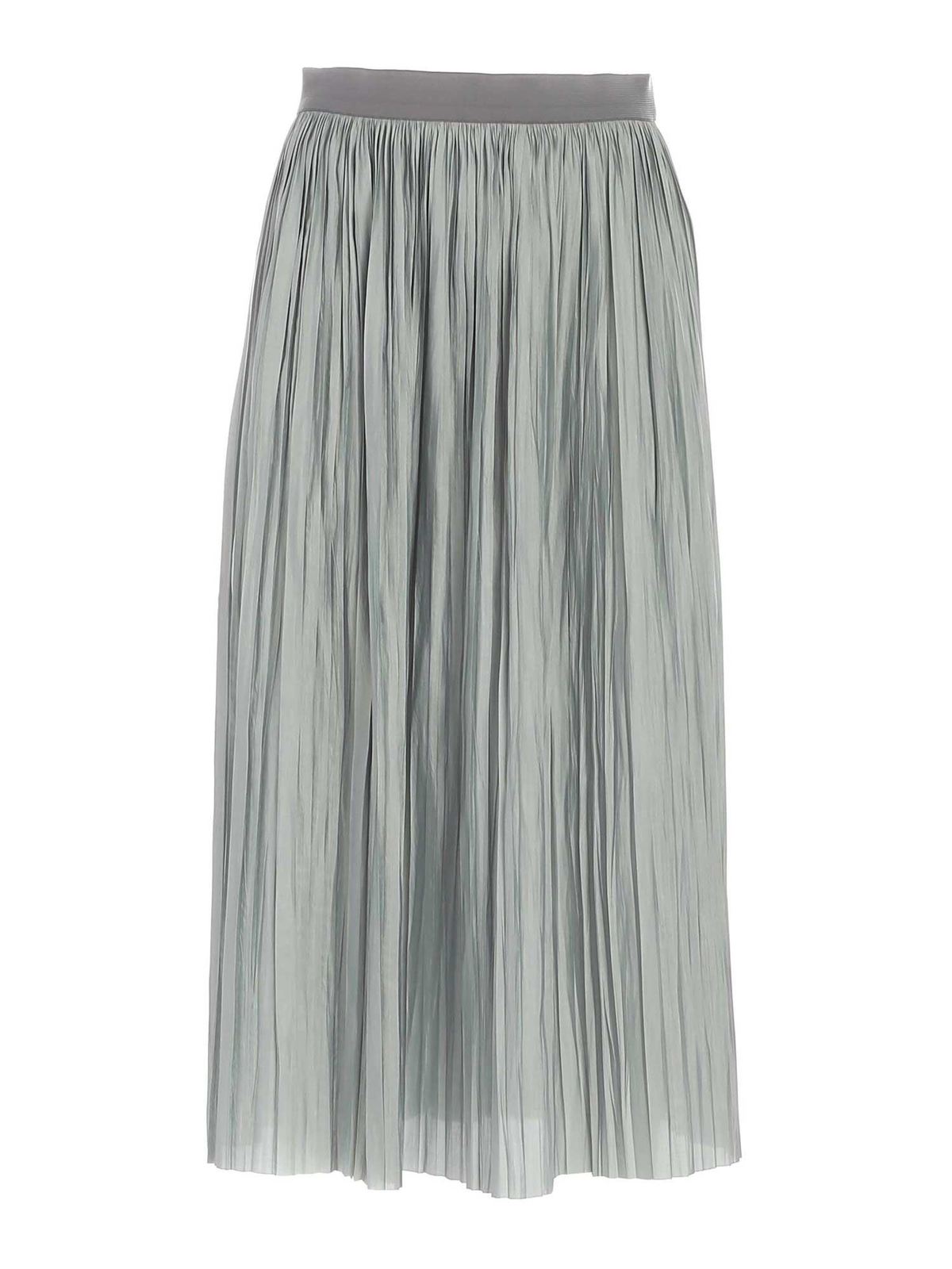 ROBERTO COLLINA PLEATED SKIRT IN LIGHT BLUE