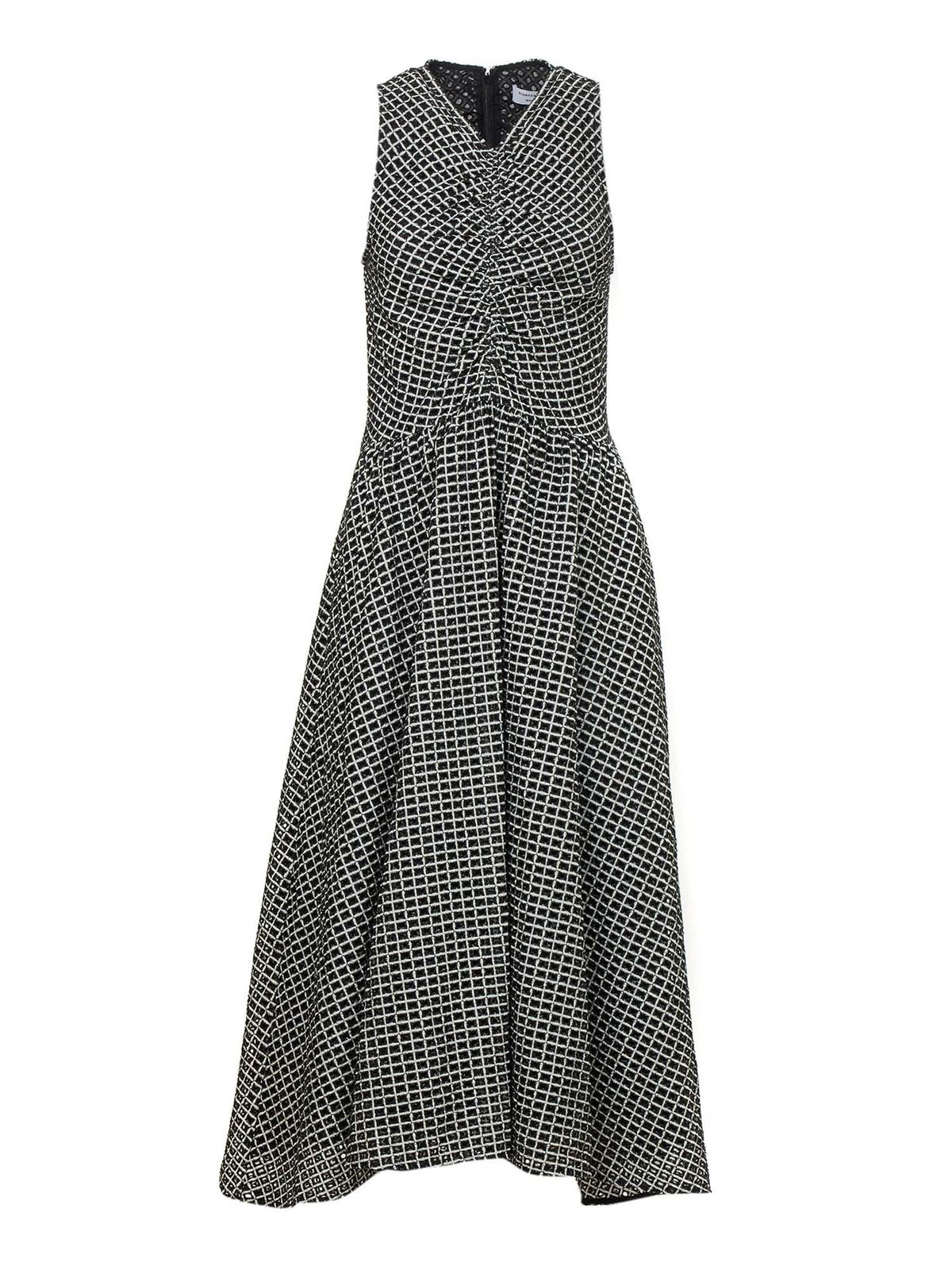 Maxi dresses Proenza Schouler - Geo Broderie Anglaise dress in black ...
