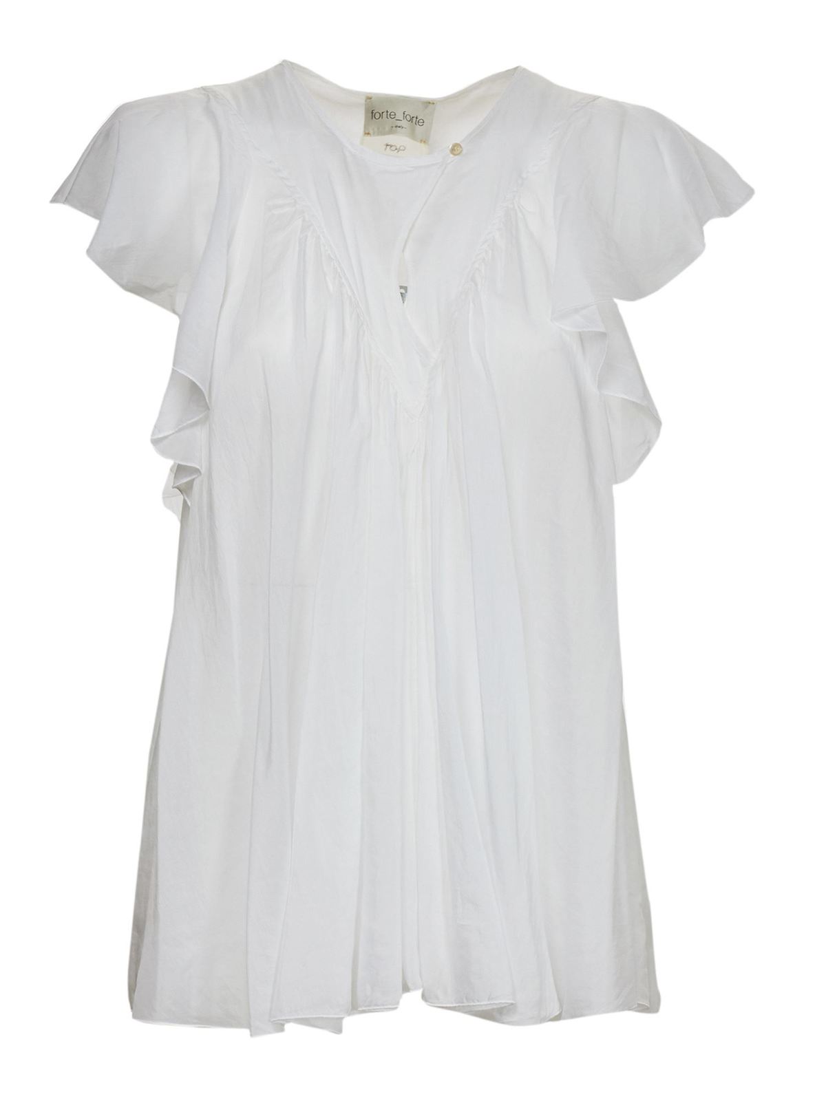 Forte Forte LOOSE FIT TOP IN WHITE