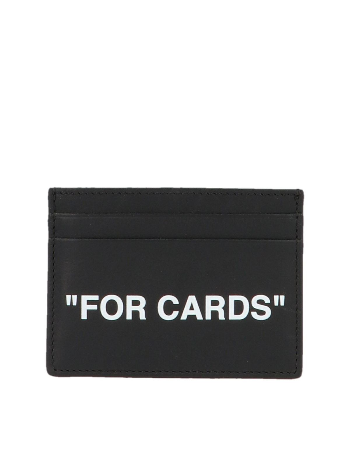 OFF-WHITE FOR CARDS CARD HOLDER IN BLACK