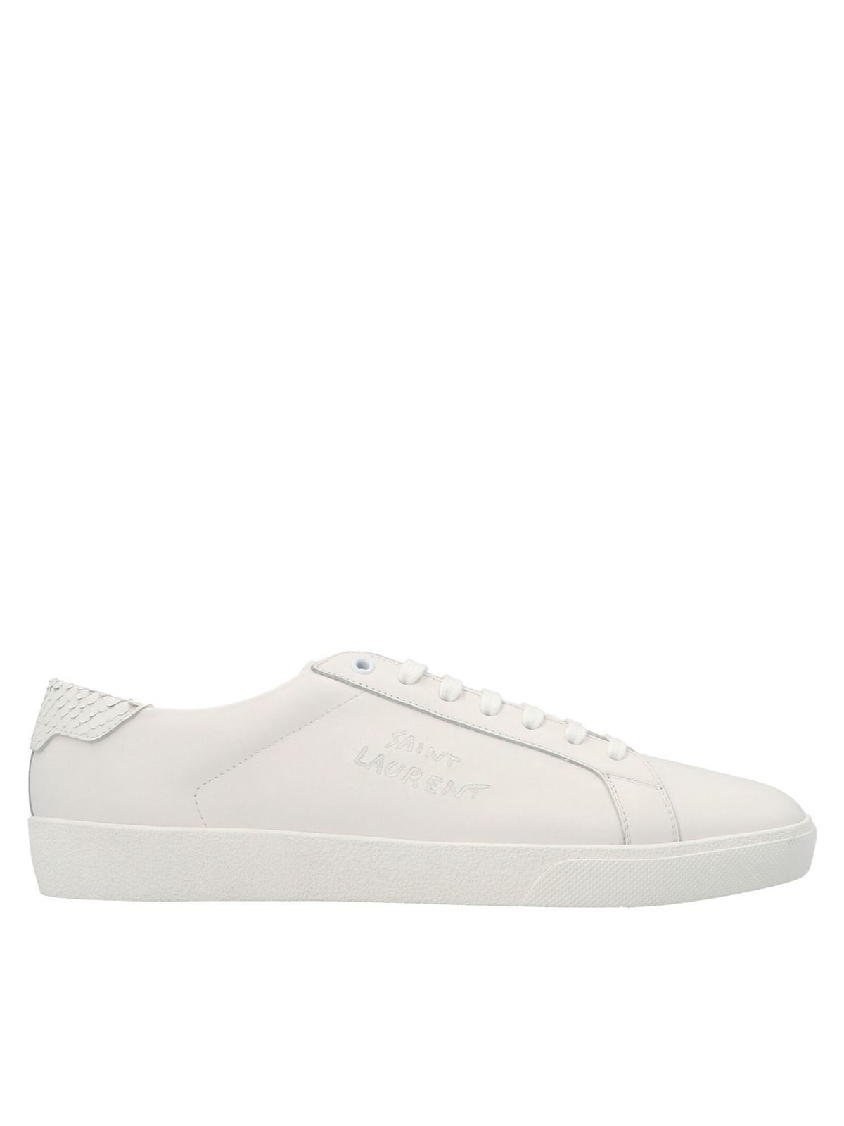 Saint Laurent Leathers COURT CLASSIC SL06 SNEAKERS IN WHITE