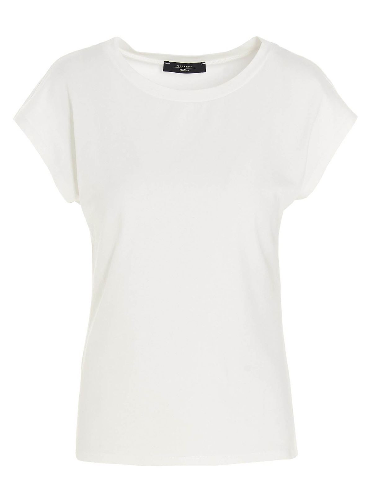 T-shirts Weekend Max Mara - Multie t-shirt in white - 59411711600001
