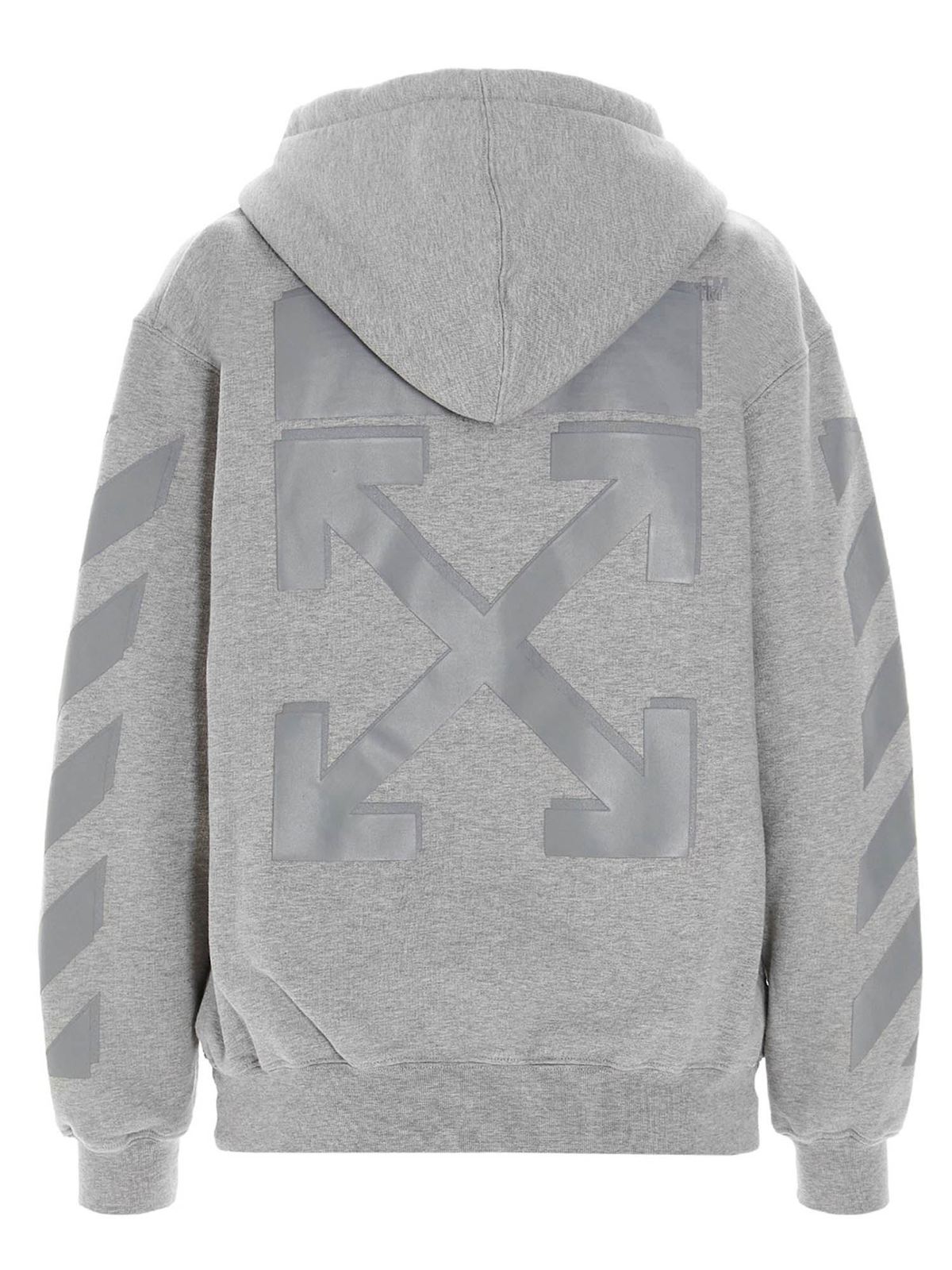 Sweatshirts & Sweaters Off-White - Arrow hoodie in gray 