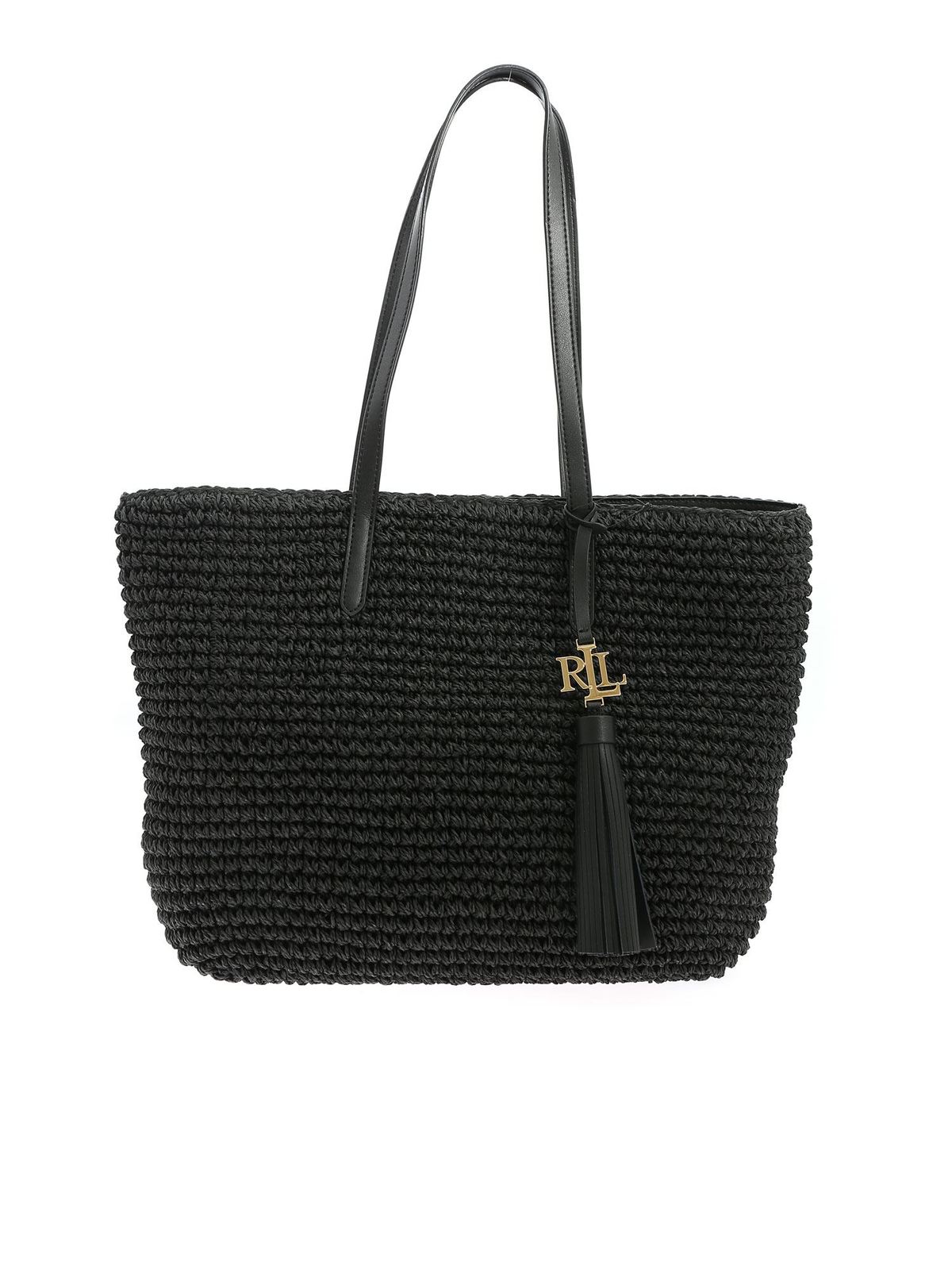 Lauren Ralph Lauren - Whitney 29 shopping bag in black - totes bags ...