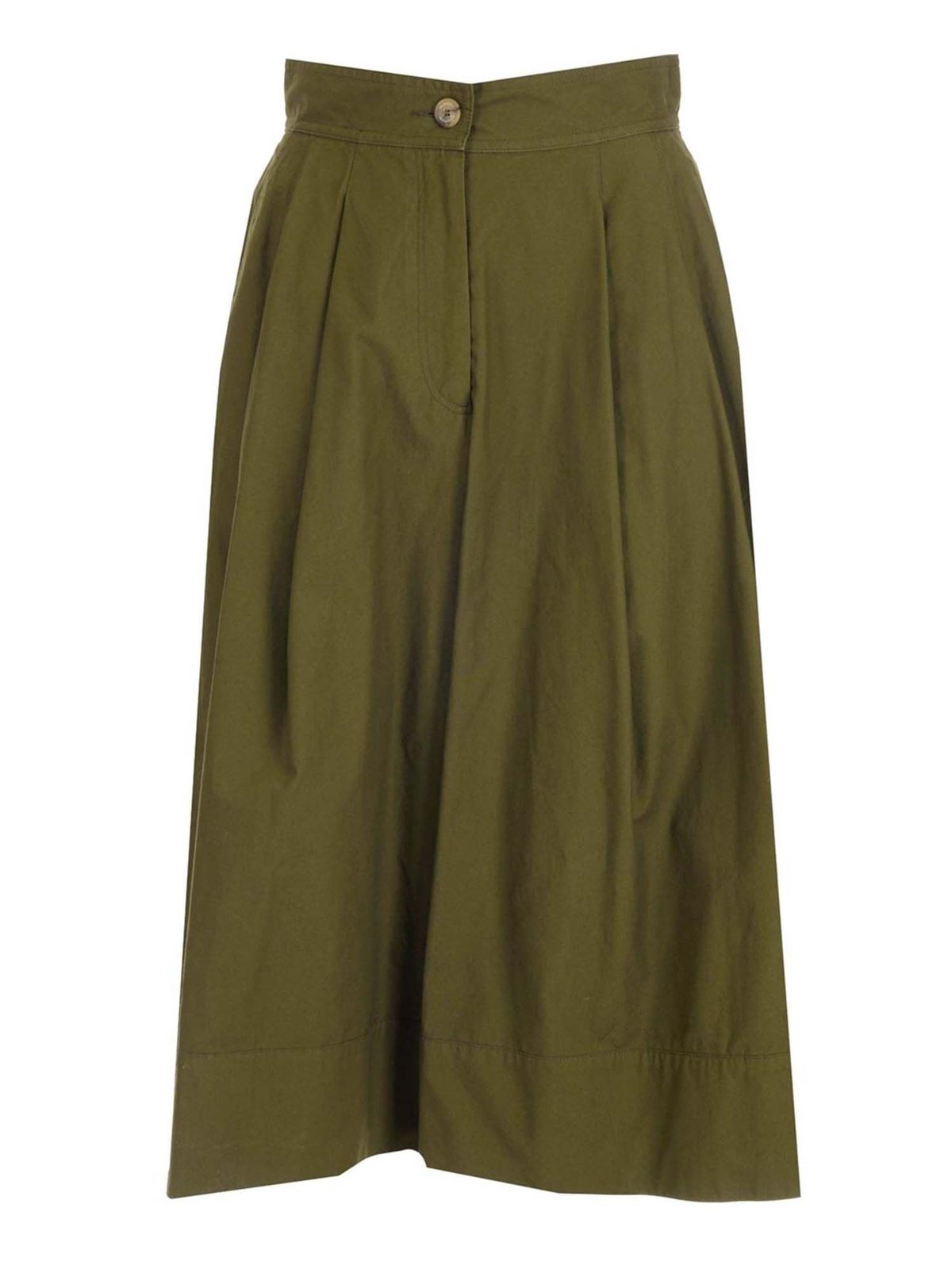 MONCLER 1 MONCLER JW ANDERSON CULOTTES IN GREEN