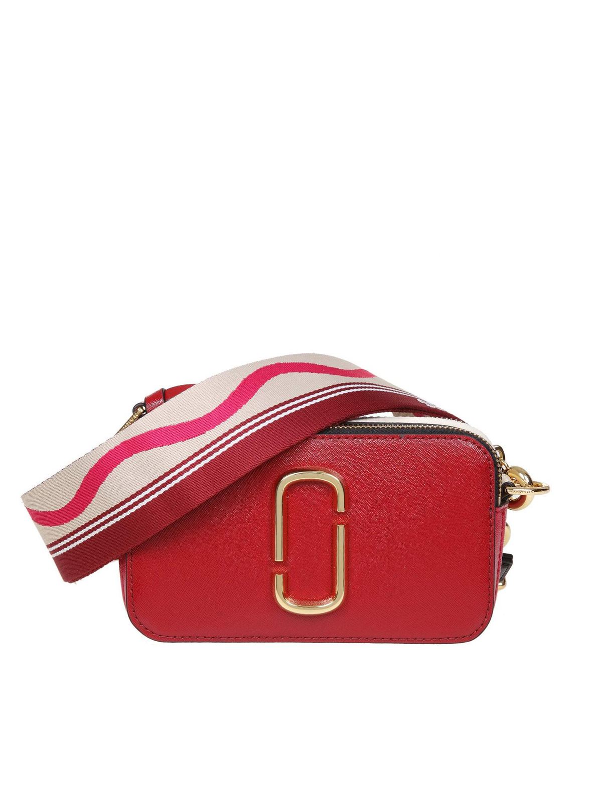 Marc Jacobs The Snapshot New Red Multi Leather Camera Bag