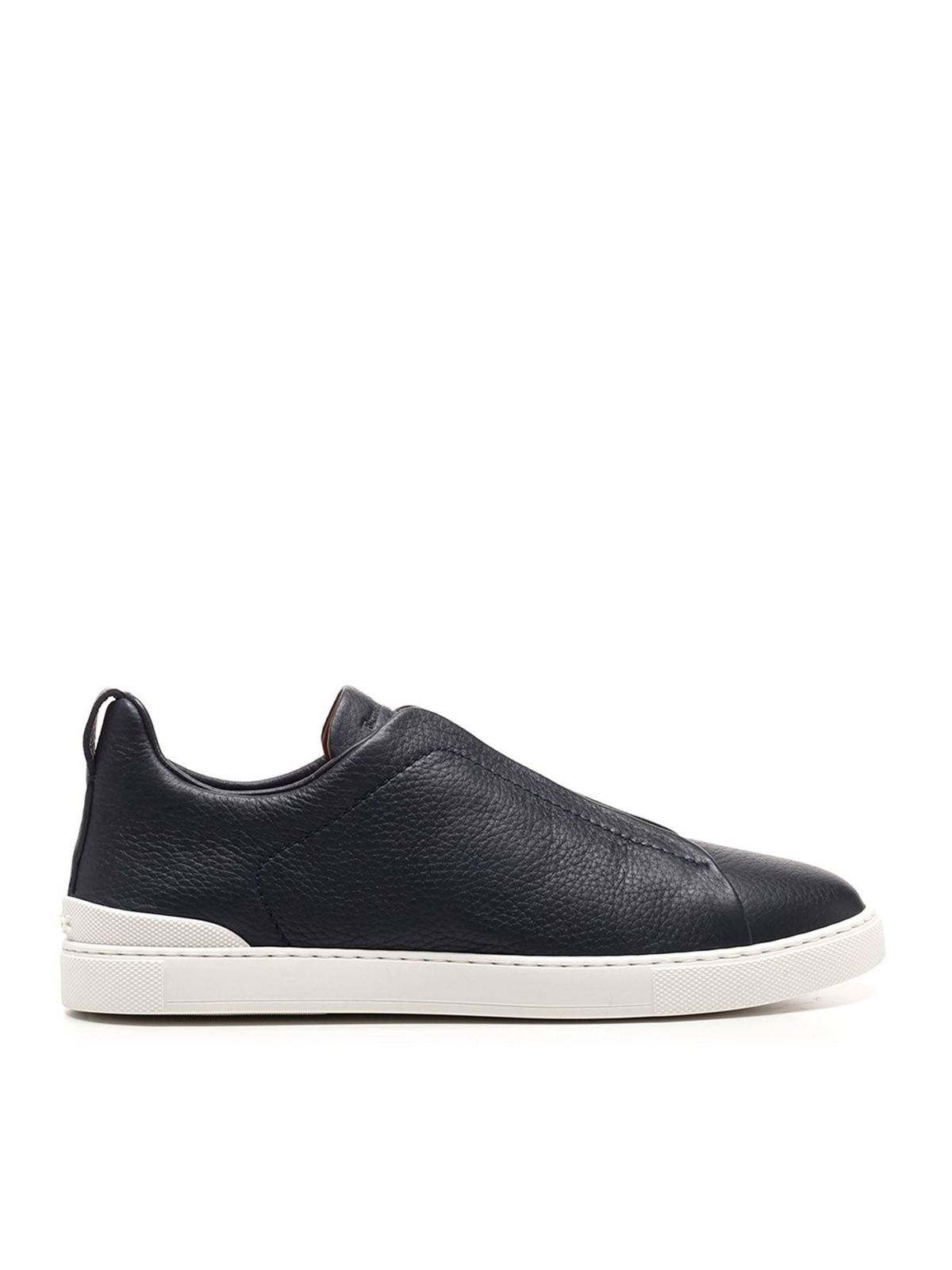 Trainers Ermenegildo Zegna - Triple Stitch sneakers in blue ...