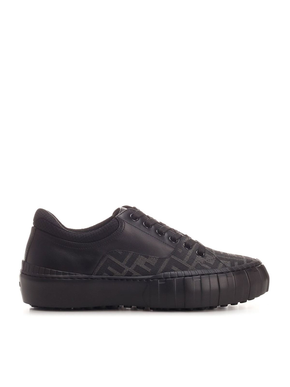 fendi force leather sneaker