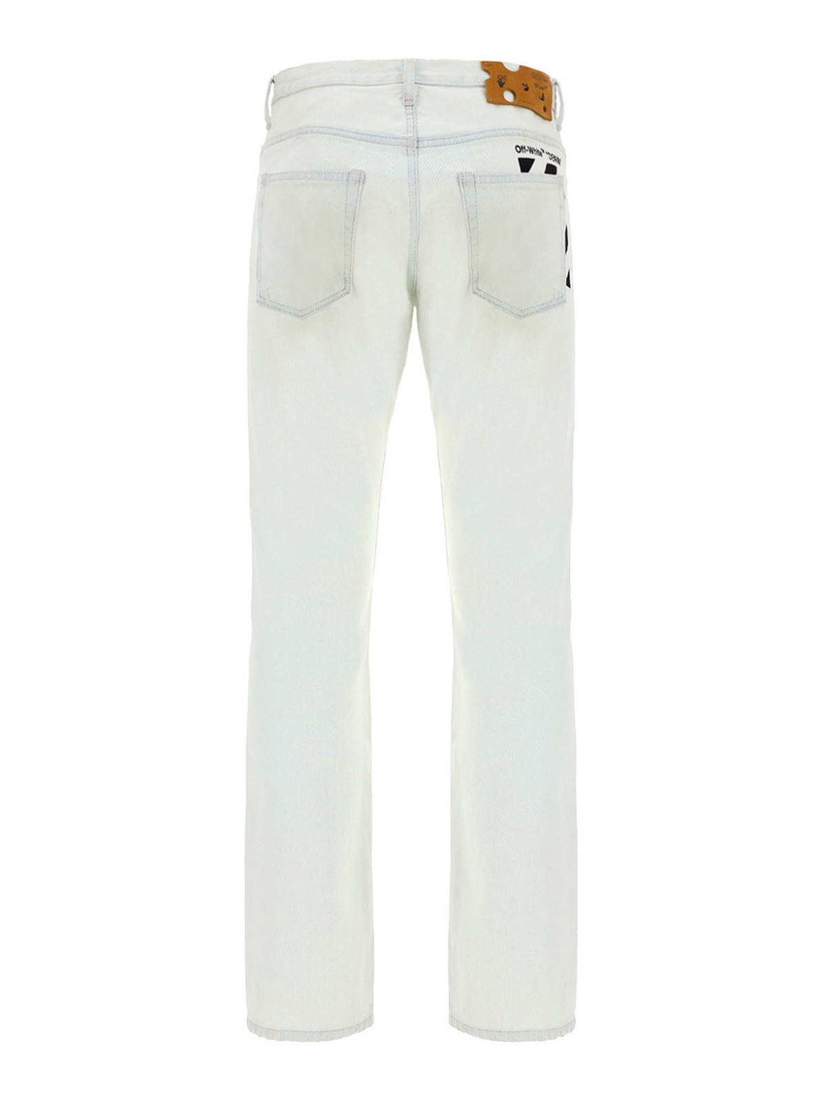 Dirty white denim jeans