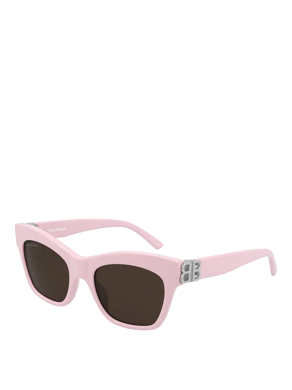 Balenciaga Dynasty Square Sunglasses In Light Pink