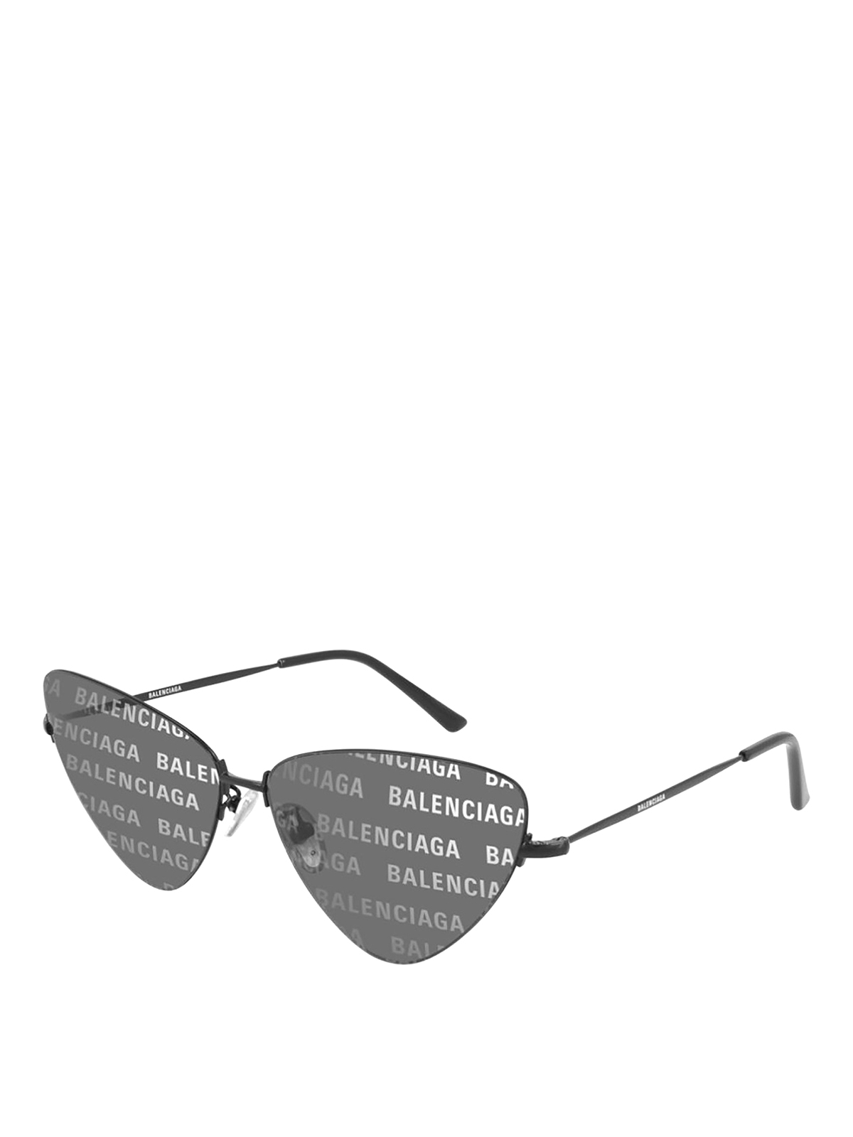 Balenciaga Invisile Xxl Sunglasses In Black