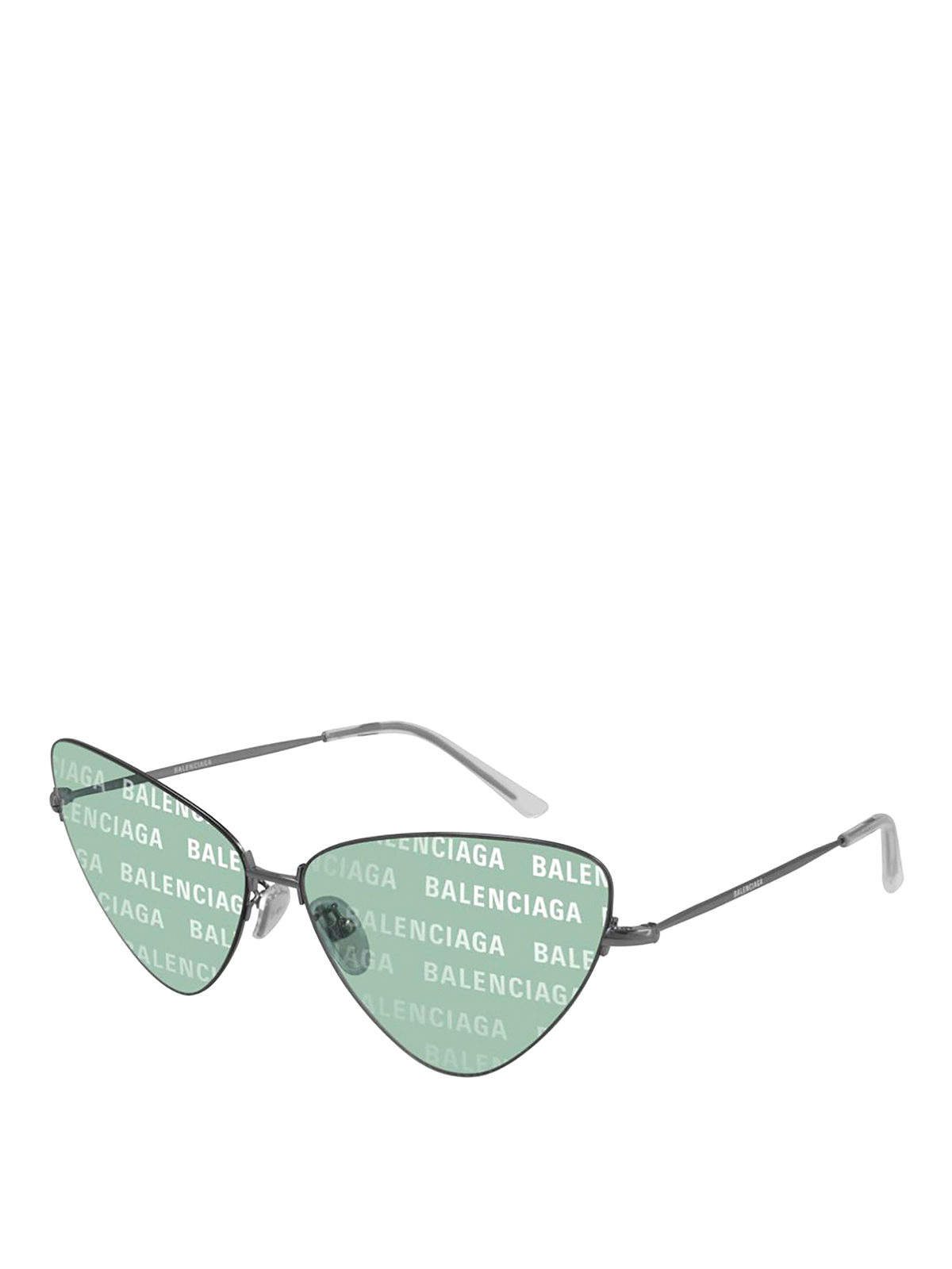 Balenciaga Invisile Xxl Sunglasses In Green