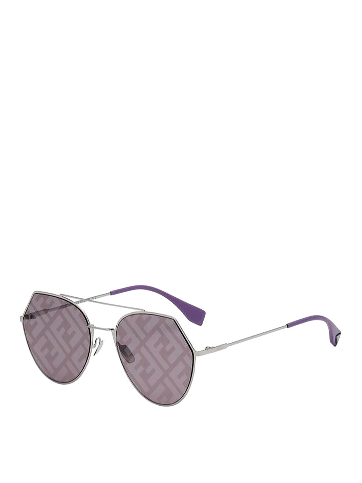 Fendi Eyeline Sunglasses In Purple