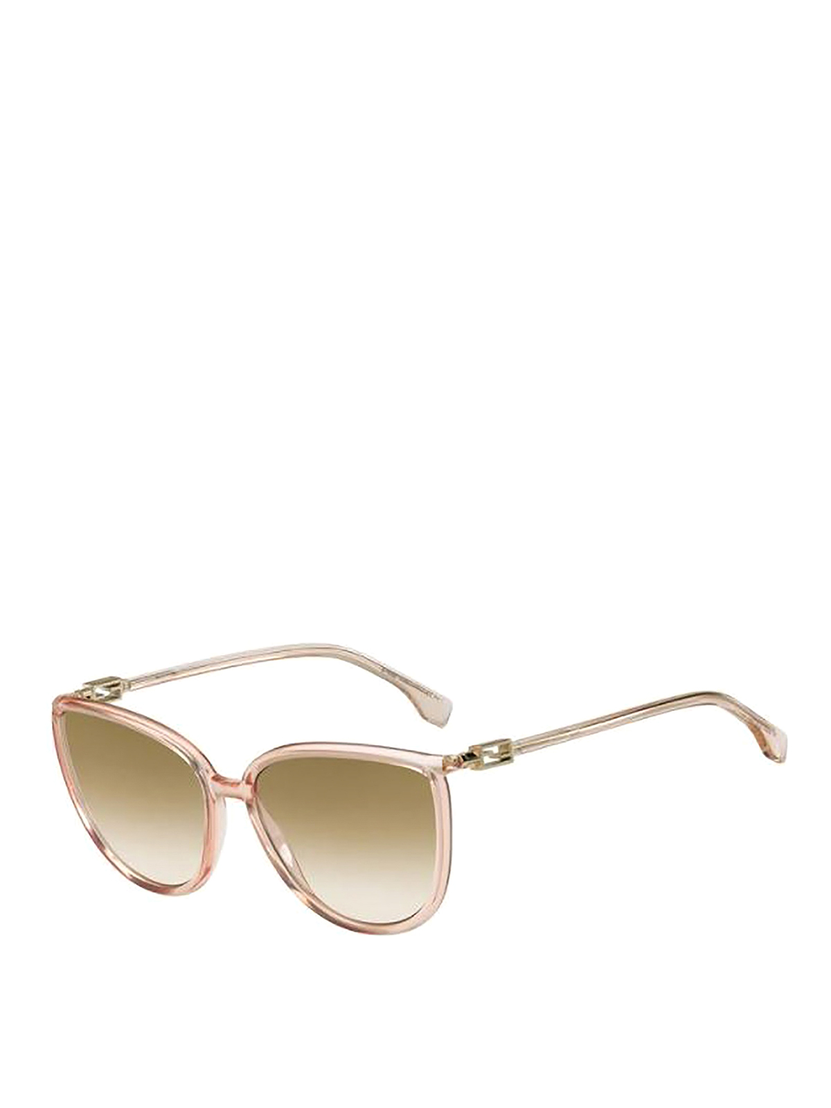 Fendi Cat-eye Sunglasses In Nude And Neutrals