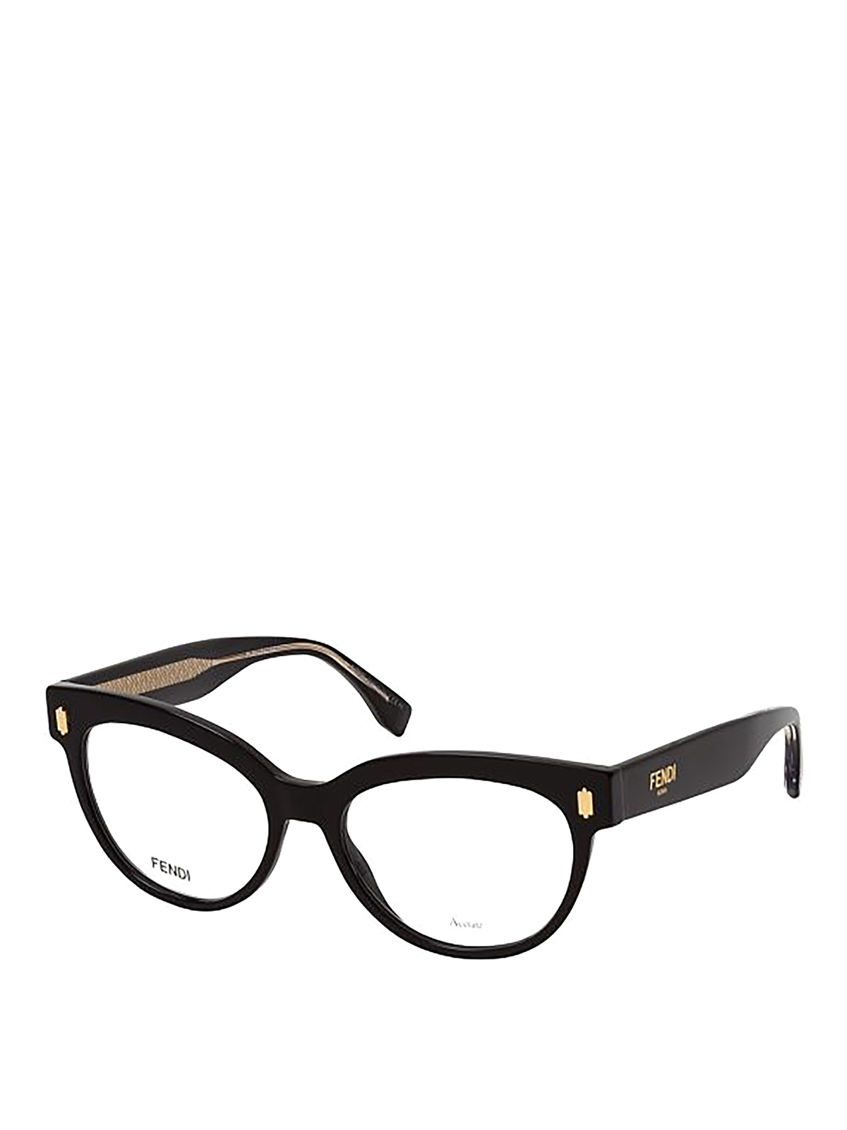Fendi Cat-eye Glasses In Black