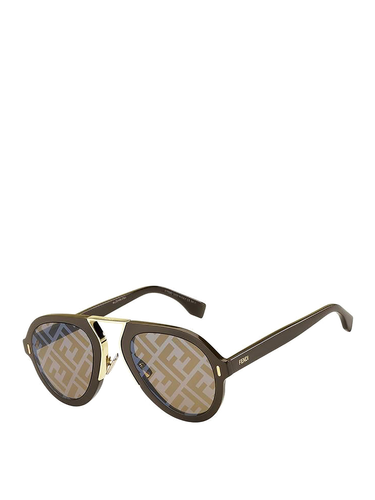 Fendi Eyeline Sunglasses In Brown