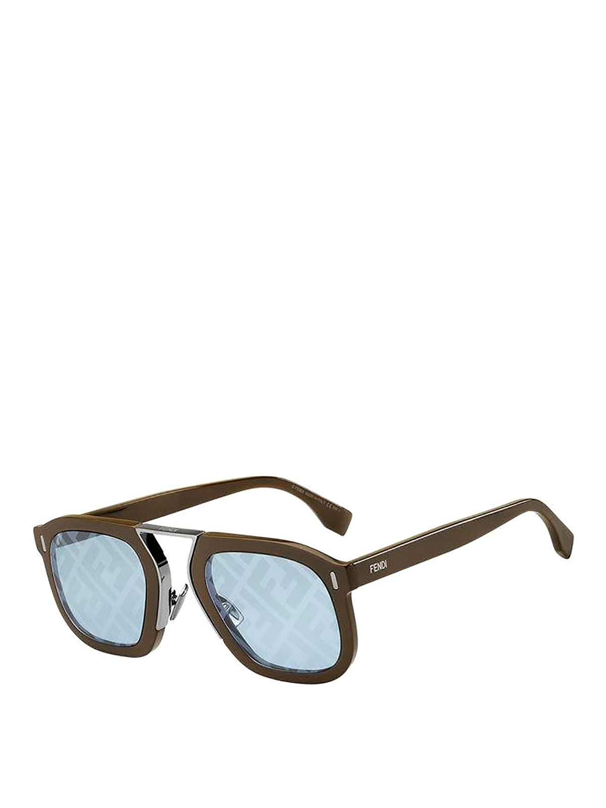 Fendi Eyeline Sunglasses In Brown