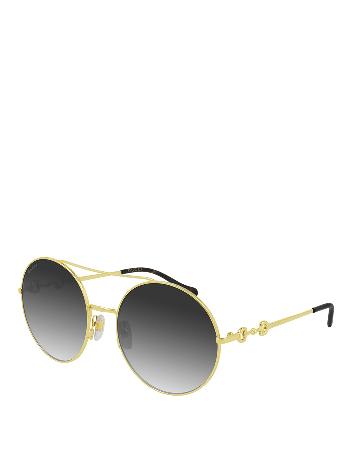 Gucci Rounded Sunglasses In Gold