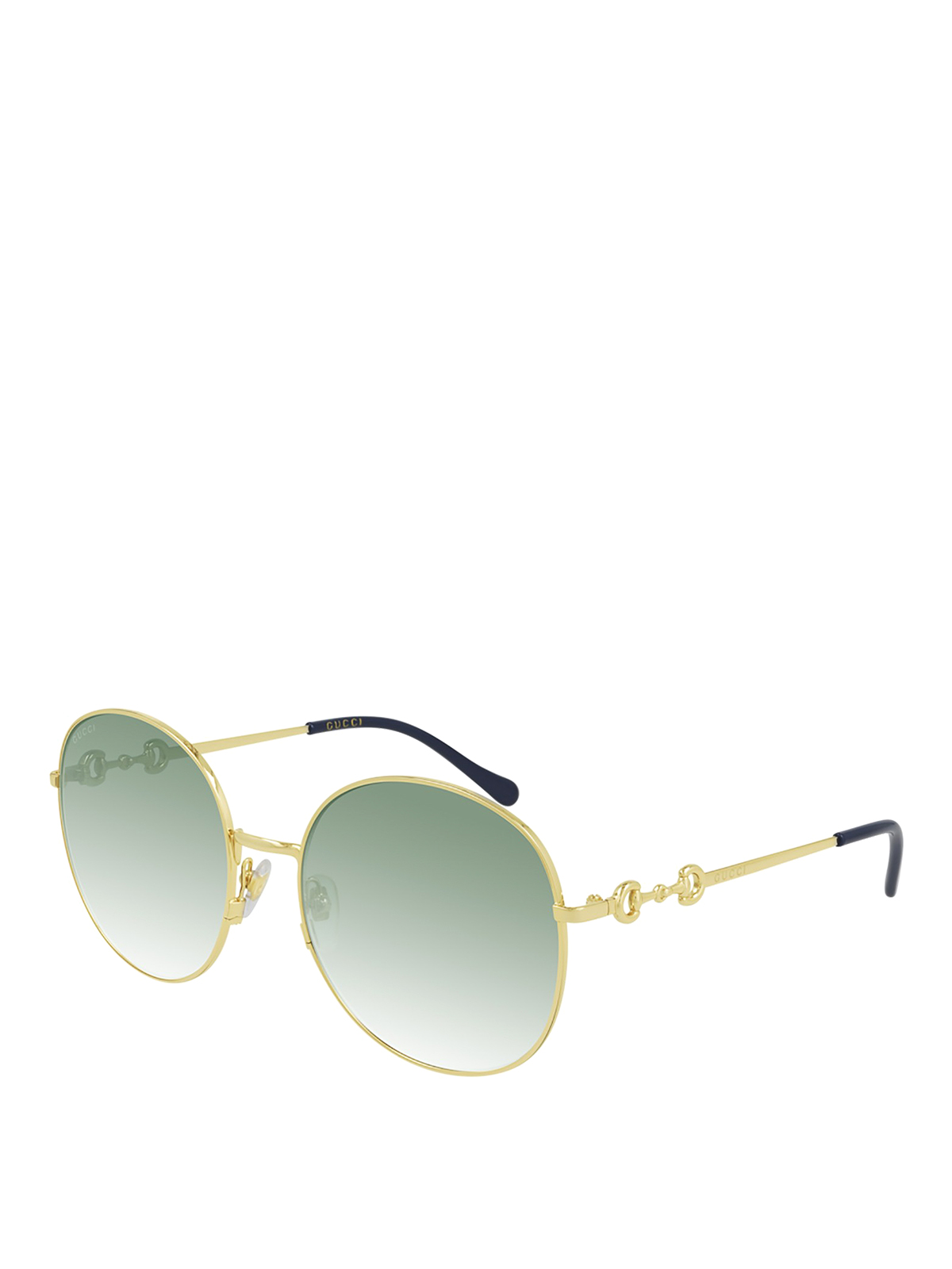 Gucci Rounded Sunglasses In Green