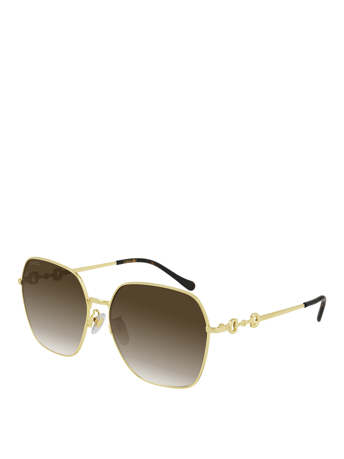Gucci Squared Faded Sunglasses In Brown