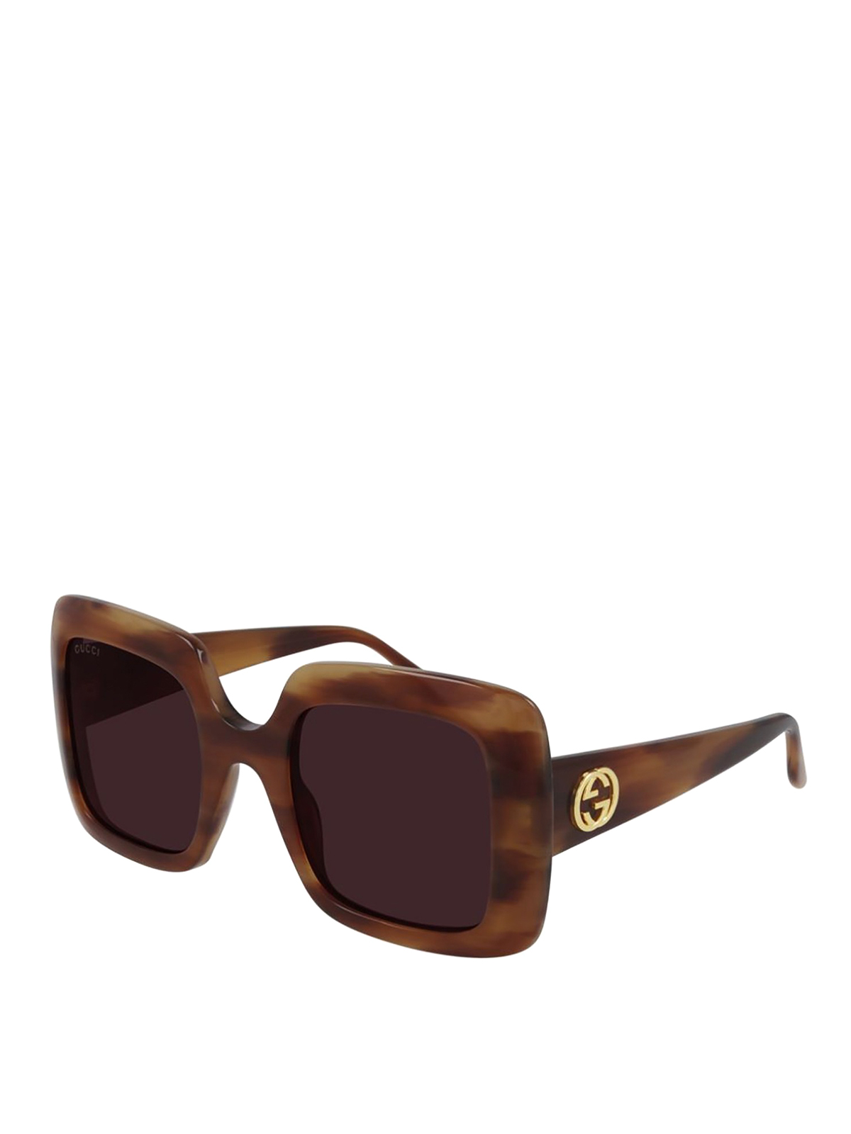 Gucci Vintage Styled Sunglasses In Brown