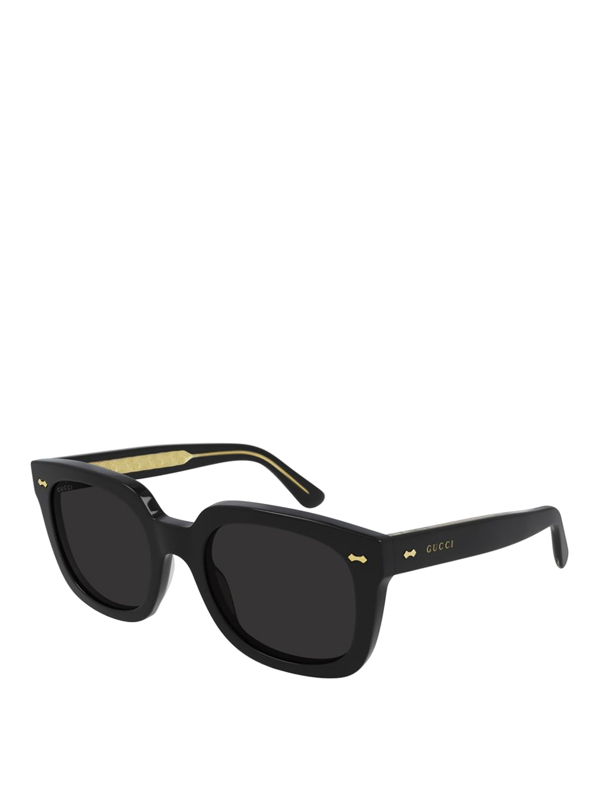 Gucci Squared Sunglasses In Black